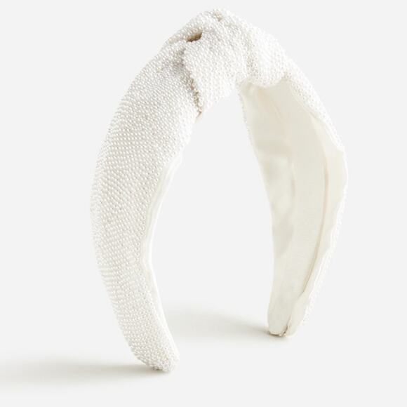 J. Crew Pearl Beaded knot headband - Picture 2 of 8